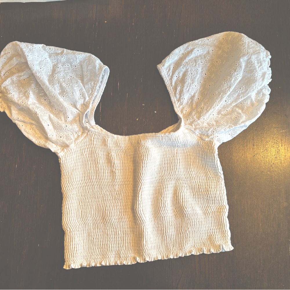 Peixoto White Medium Cover Up Top